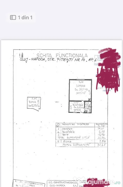 Vand imobil(apartament) strada Pitesti