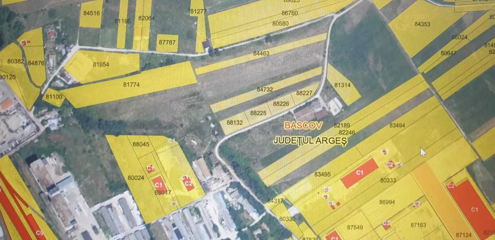 Vand teren BASCOV, intravilan/Zona Industriala, PUZ, ACCES TIR.